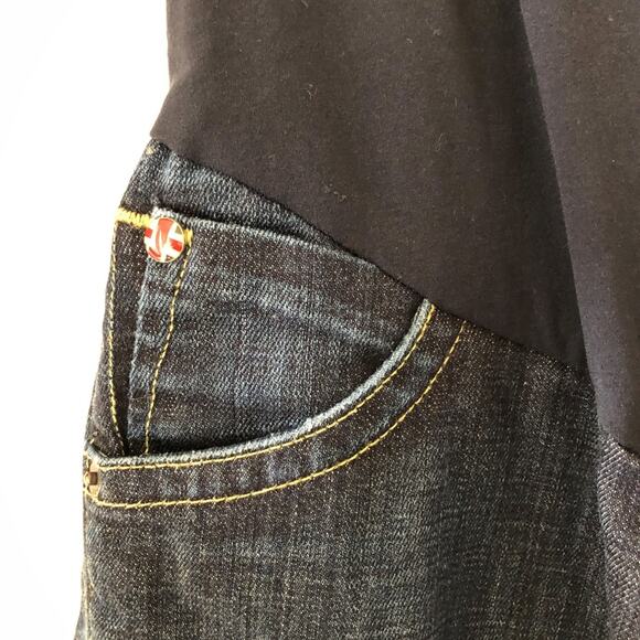 Hudson X Pea In The Pod Jeans Womens 29x28 Blue Maternity Bootcut Dark Wash - Picture 12 of 16